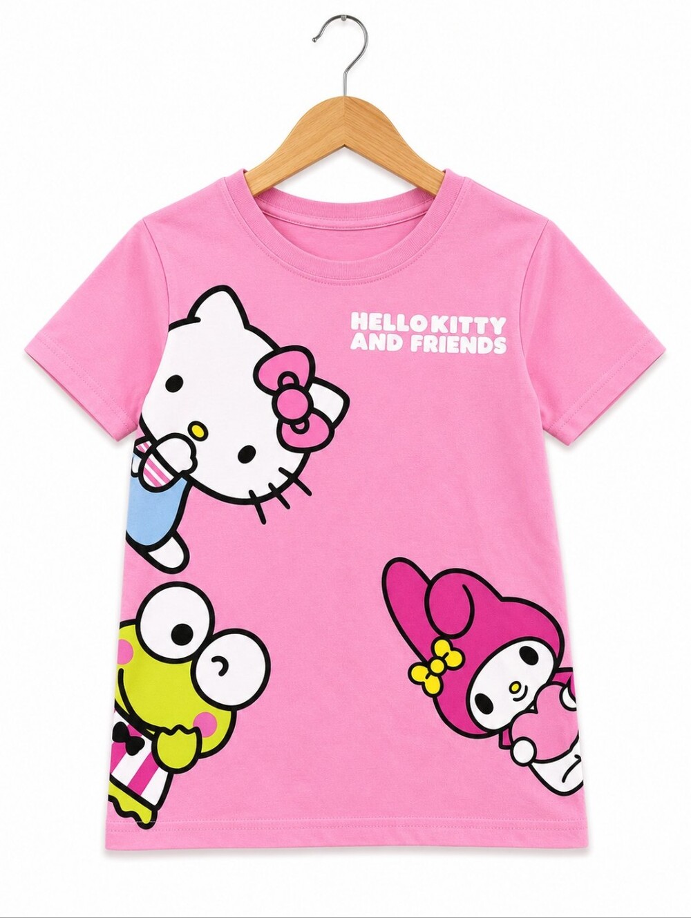 Hello Kitty Pink Girls' Graphic Tee - Hello Kitty and Friends